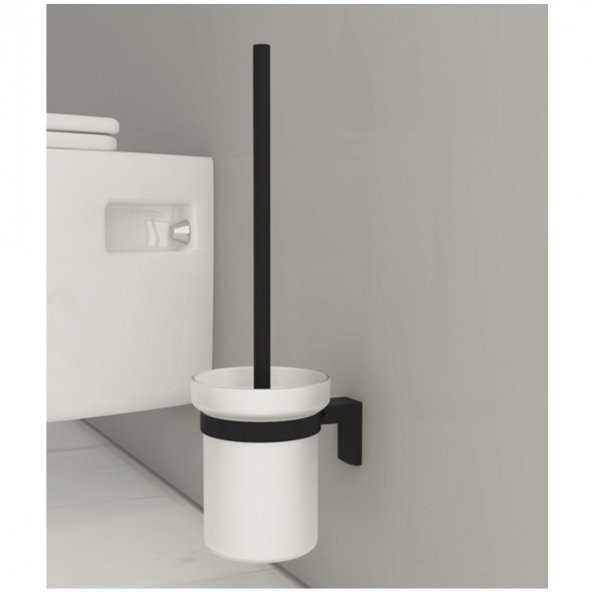 Tema Premium Klozet Fırçası Duvara Montajlı Mat Siyah - 2