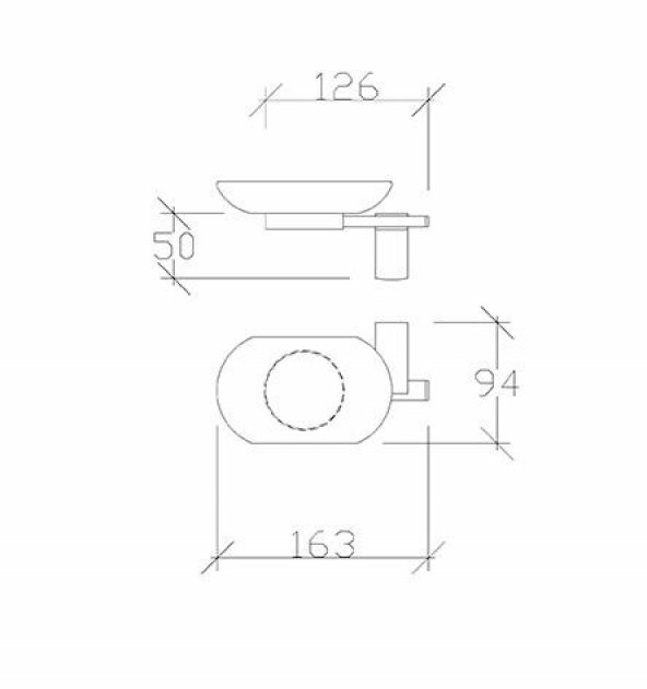 Tema Premium Serisi Banyo Sabunluk Mat Siyah - 2