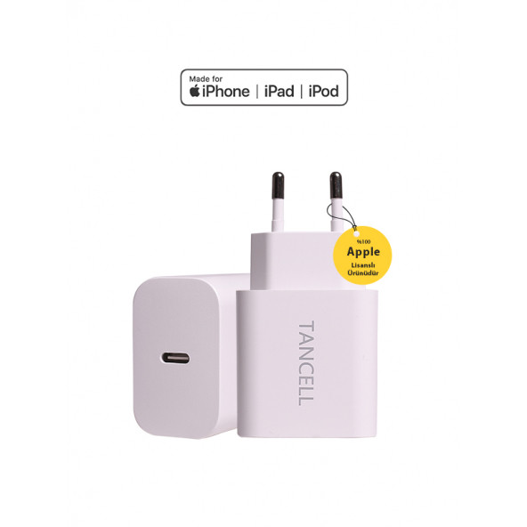 TANCELL Iphone Tüm Serilerle Uyumlu Hızlı Şarj Aleti 20w Adaptör Mfi Lisanslı Adaptör - 2
