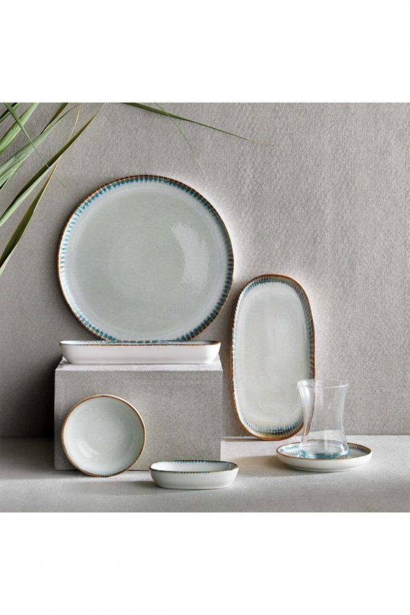 Schafer Okaliptüs 32 Parça Kahvaltı Takımı Yeşil