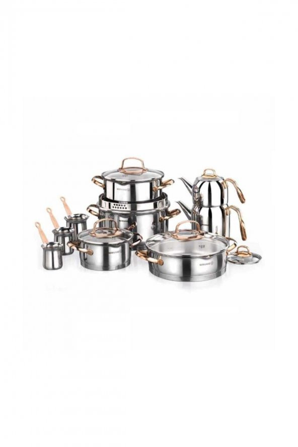 KORKMAZ A1703 Rosanna 15 Parça Çelik Çeyiz Seti