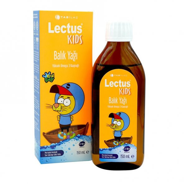 Lectus Kids Portakal Aromalı Balık Yağı 150 ml