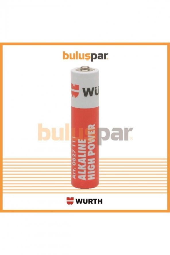 Würth Alkali İnce Kalem Pil 1,5 v AA - 2