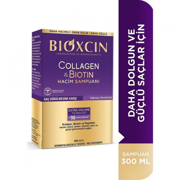 Bioxcin Collagen & Biotin Hacim Şampuanı 300 ML