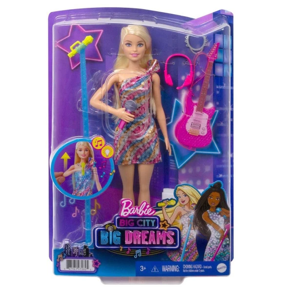 Barbie Malibu Şarkıcı Bebek - Büyük Şehir, Büyük Hayaller Serisi