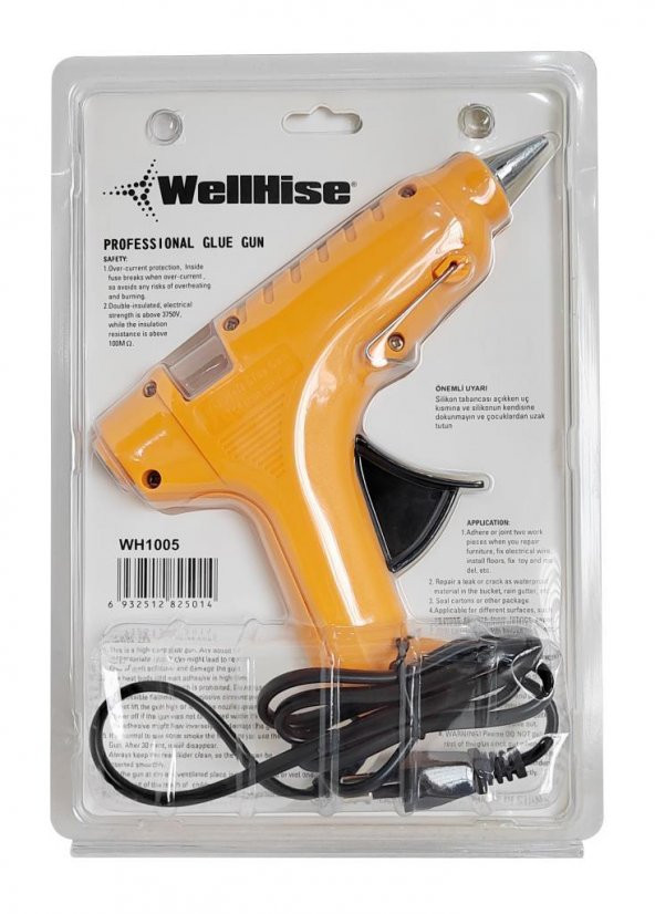 WellHise WH1005 60W Sıcak Mum Silikon Tabancası Glue Gun - 3
