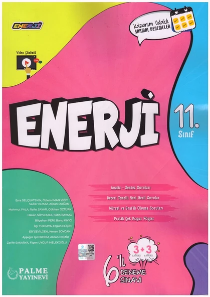 PALME 11.SINIF ENERJİ 6 DENEME SINAVI