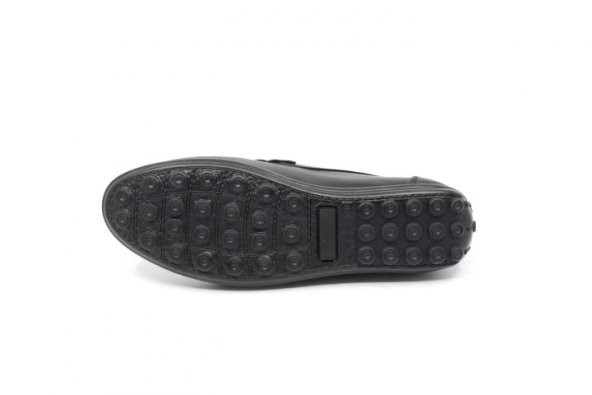 Zerhan  Erkek Siyah Deri Günlük Kullanım Ayakkabı - Resim 5