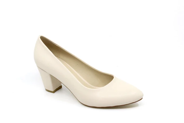 Zerhan 466 Kadın Ten Renk Alçak Topuklu Ayakkabı - Resim 2