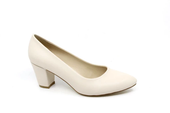 Zerhan 466 Kadın Ten Renk Alçak Topuklu Ayakkabı - Resim 3