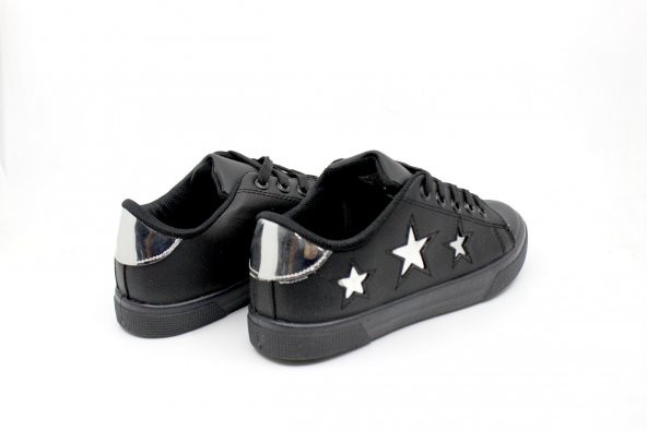 Zerhan 3000 Siyah Bağcıklı Çocuk Spor Ayakkabı - 4