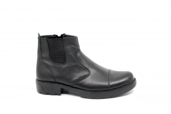 Zerhan 24 Erkek Siyah Fermuarlı Bot - 7