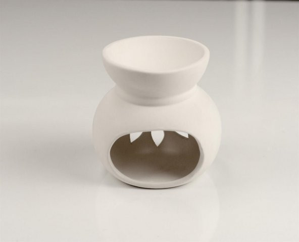 Papatya Buhurdanlık | Seramik Bisküvi Boyanabilir Obje (Ham Ürün) - 2