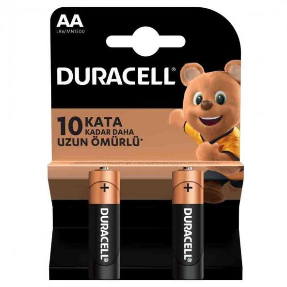 Duracell LR6/MN1500 Alkalin AA Kalem Pil 2li Paket