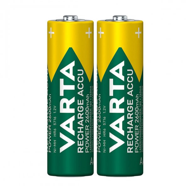 Varta 57161 Power 2600mAh AA Şarj Edilebilir Kalem Pil 2li Paket - 2