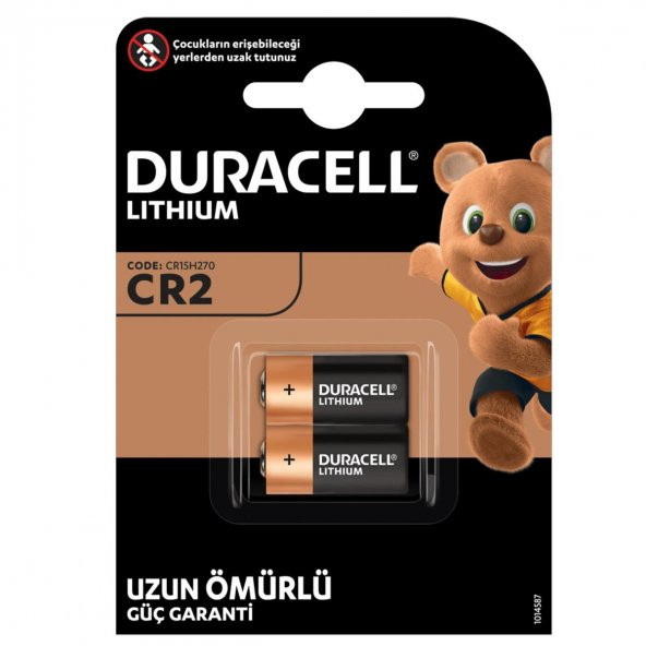 Duracell CR2 Lityum Pil 2li Paket