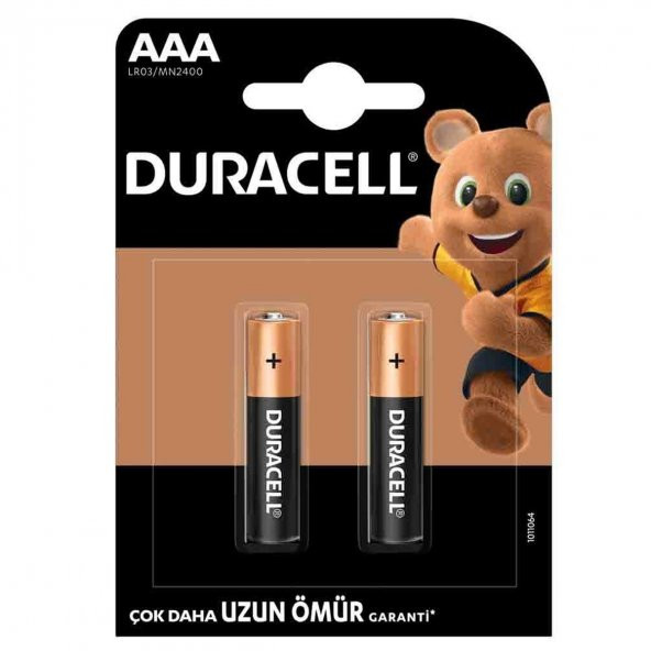 Duracell LR03/MN2400 Alkalin AAA İnce Kalem Pil 2li Paket