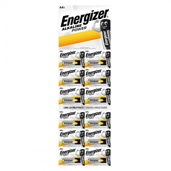 Energizer Alkalin Power AA Kalem Pil 12li Kartela