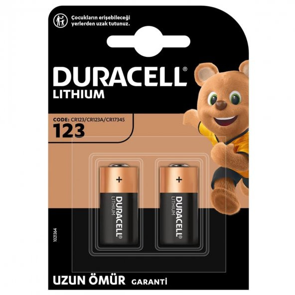 Duracell Cr123a 3V Lityum Pil 2Li Paket - 3