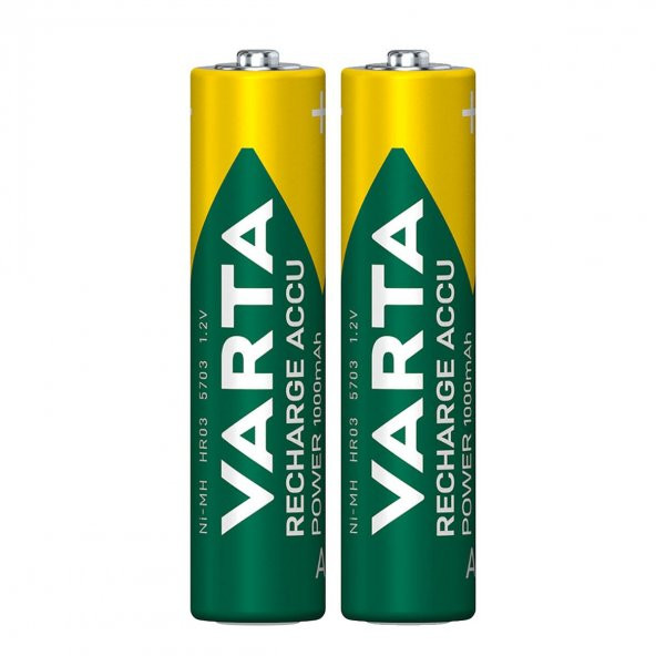 Varta 57033 1000mAh AAA Şarj Edilebilir Kalem Pil 2li Paket - 2