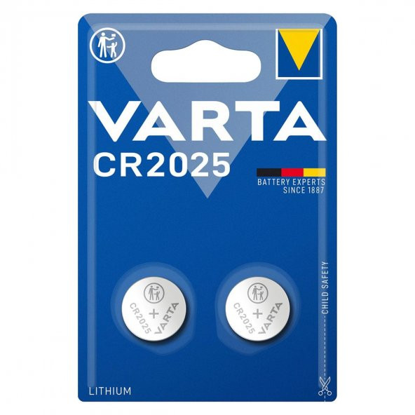 Varta CR2025 3V Lityum Pil 2li Paket