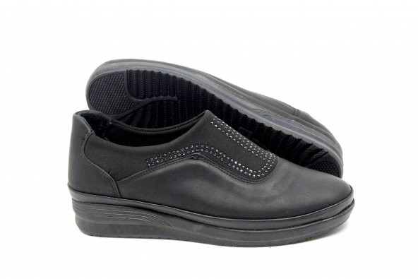 Zerhan 124 Kadın Günlük Kullanım Streç Comfort Ayakkabı - 4