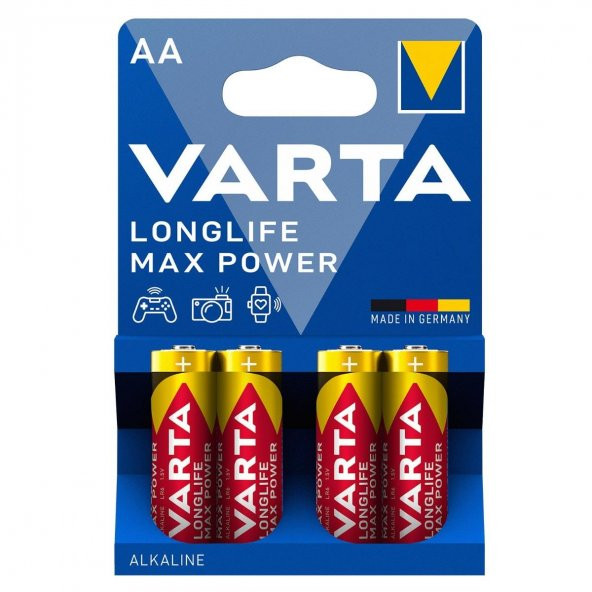 Varta 4706 Longlife Max Power Alkalin AA Kalem Pil 4lü Paket