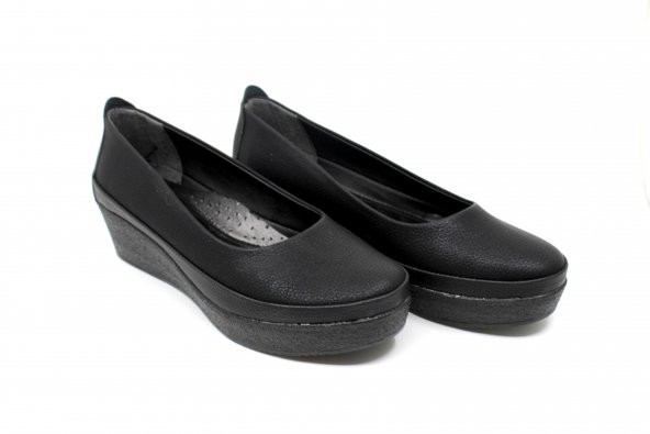 Zerhan Atom Kadın Dolgu Topuk Şık Ayakkabı 4 Mevsim - 6