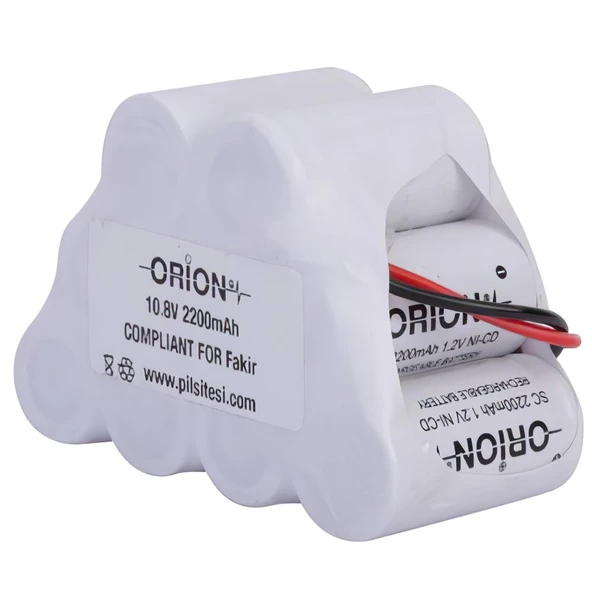 Fakir RCT108 Turbo Serisi Uyumlu Orion 10.8v 2200mAh Şarjlı Süpürge Pili ürün görseli 1