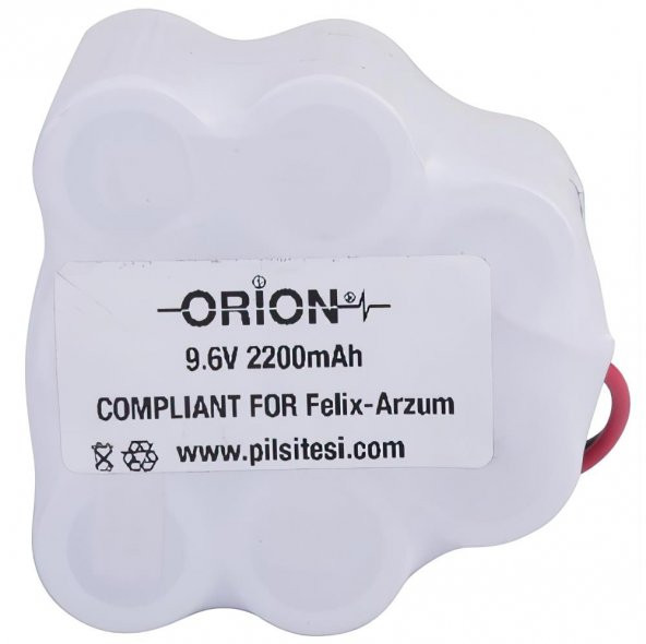 Arzum Eterno Serisi Uyumlu Orion 9.6v 2200mAh Şarjlı Süpürge Pili - 1