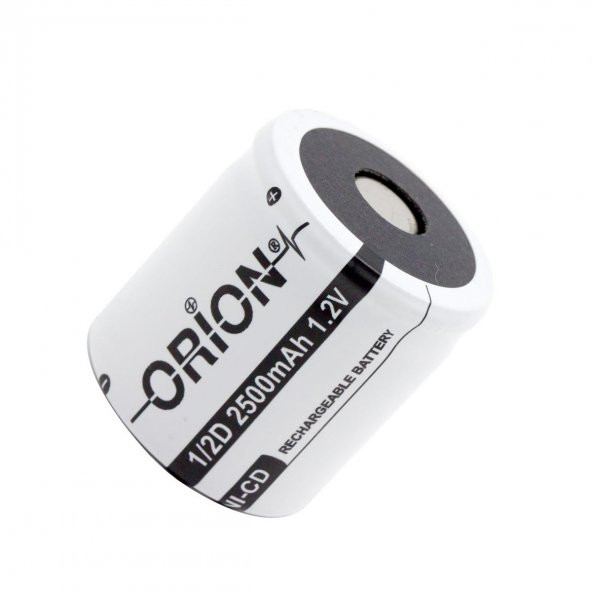 Orion 1.2V Ni-Cd 1/2D 2500mAh Şarj Edilebilir Pil - 3