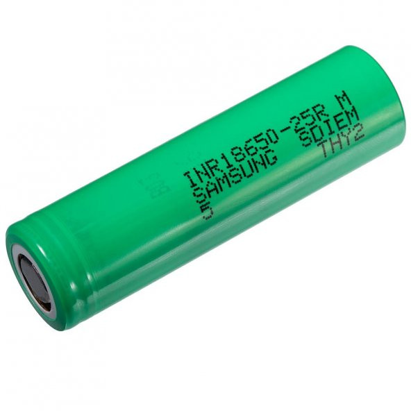 Samsung INR18650-25R 3.7V 2500mAh Şarj Edilebilir Li-ion Pil - 2