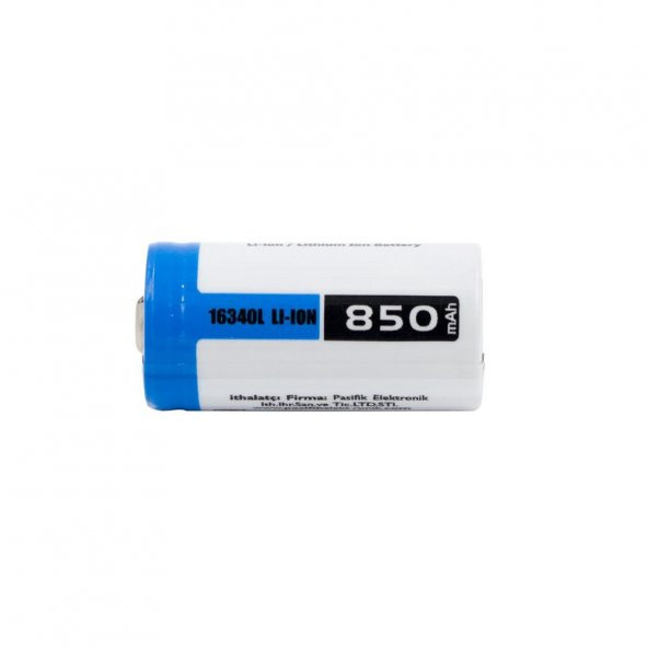 Orion 16340 3.7V 850mAh Li-ion Şarj Edilebilir CR123A Pil - 2