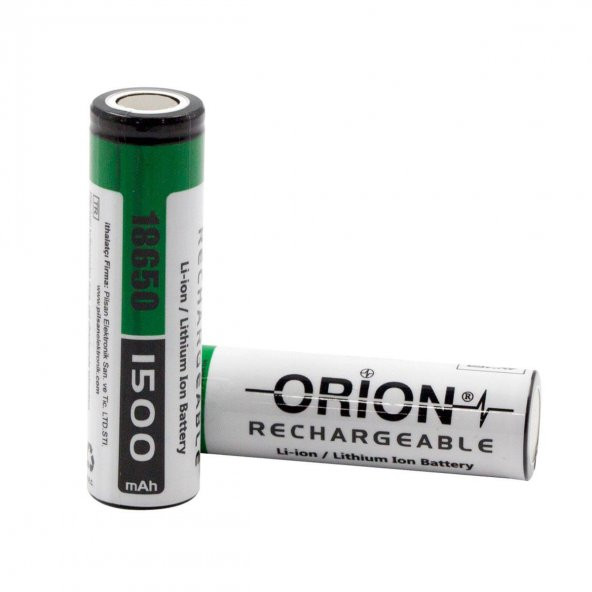 Orion 18650 3.7V 1500mAh Şarj Edilebilir Li-ion Pil - 2