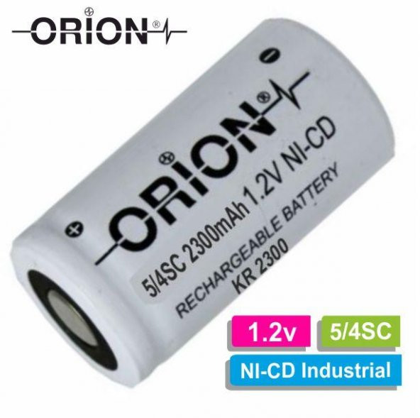 Orion 1.2V Ni-Cd 5/4SC 2300mAh Şarj Edilebilir Pil - 2