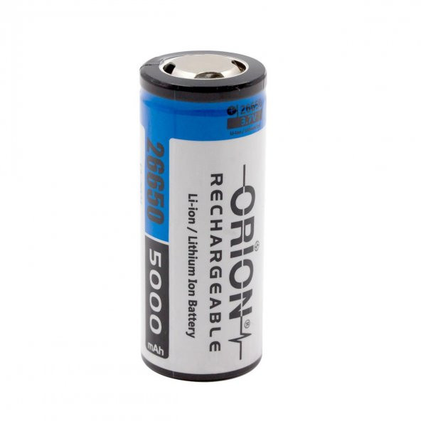 Orion 26650 3.7V 5000Mah Şarj Edilebilir Li-İon Pil
