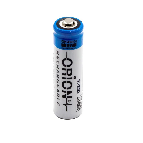 Orion 14500L 3.7V 900mAh AA Lityum İyon Şarj Edilebilir Kalem Pil - Başlı
