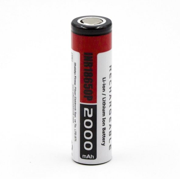 Orion 18650P 3.7V 2000mAh 15C Şarj Edilebilir Li-ion Pil