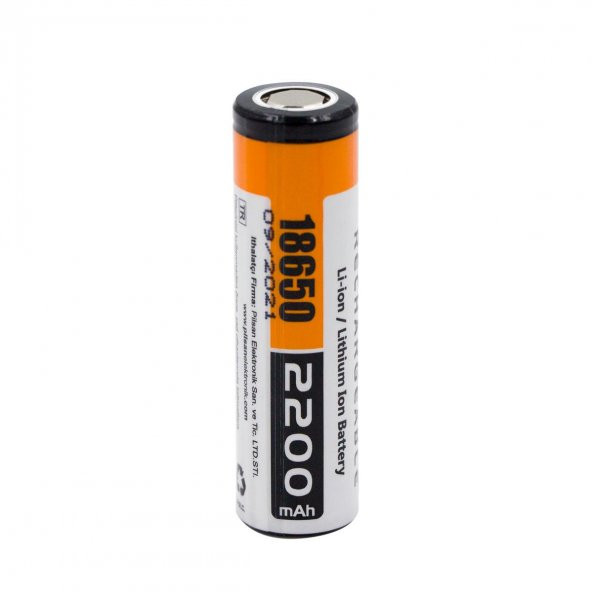 Orion 18650 3.7V 2200Mah Şarj Edilebilir Li-İon Pil