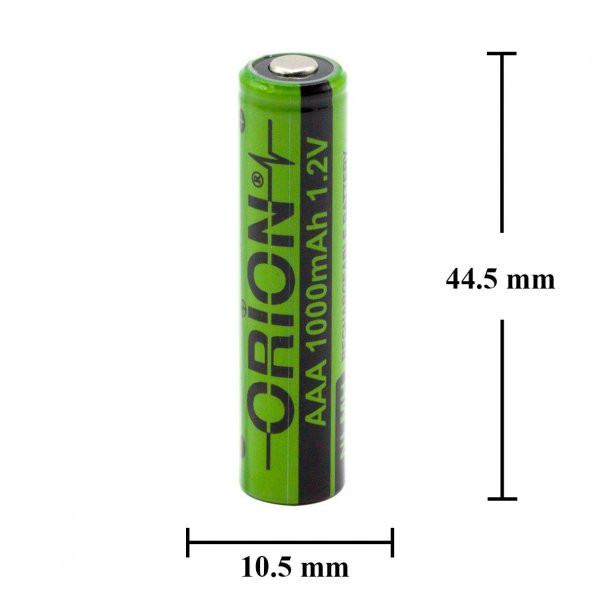 Orion 1.2V Ni-Mh AAA 1000mAh Şarj Edilebilir Pil - Resim 4