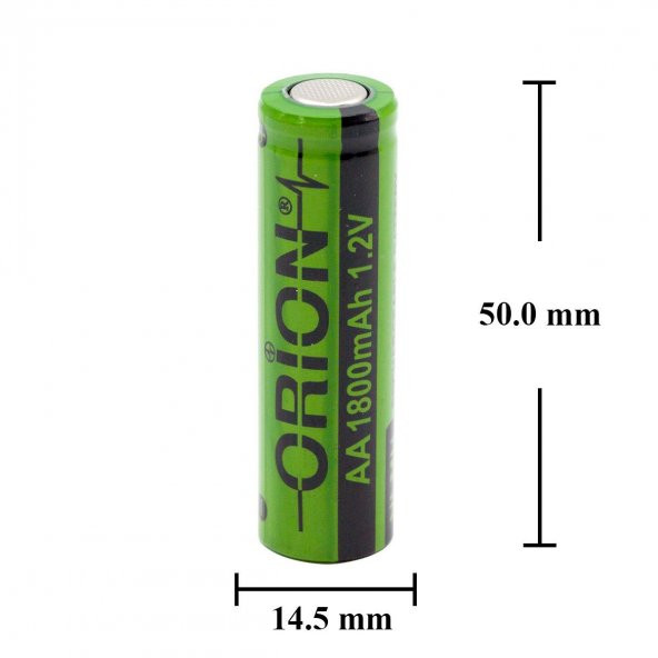 Orion 1.2v Ni-Mh AA 1800mAh Şarj Edilebilir Kalem Pil - 4