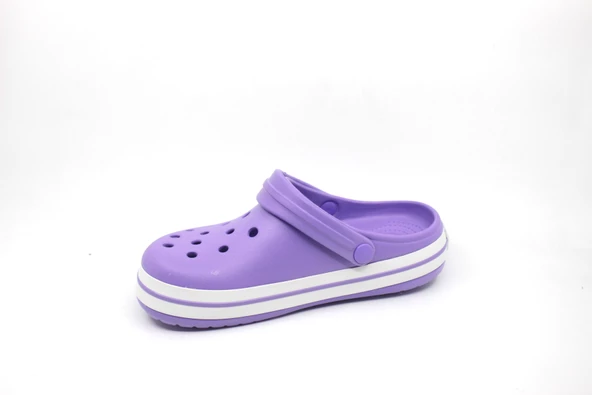 Akınal Bella 195 Lila - Beyaz - Mor Sabo Terlik - Resim 4