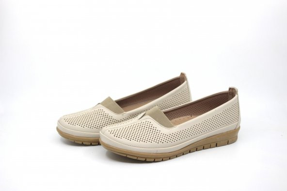 Zerhan 305 Kadın Bej Günlük Comfort Ayakkabı - Resim 6