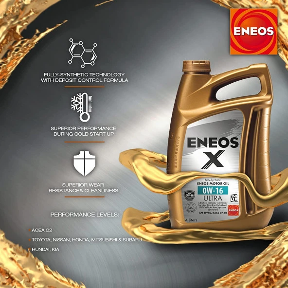 Motor Yağı 0W16 Eneos X Ultra 4 Litre 12.22 - 5