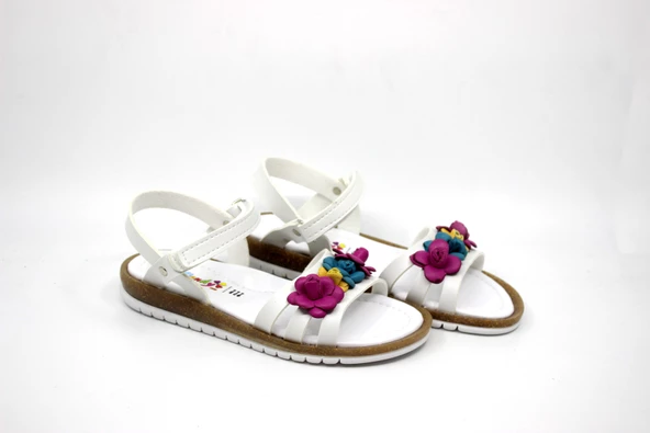 Kız Çocuk Cırtlı Sandalet Wendy 25 - Resim 6