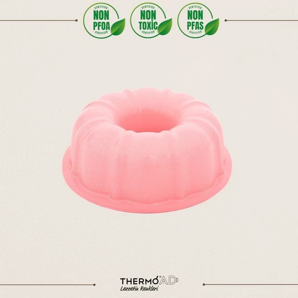 ThermoAD | Klasik Kek Kalıbı | Pembe | 24 cm