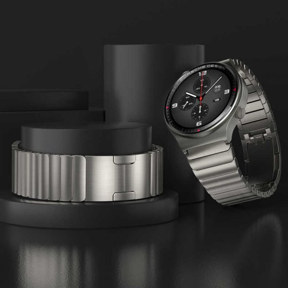 Galaxy Watch 46mm KRD-35 22mm Metal Kordon - Resim 7