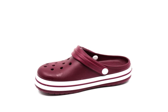 Akınal Bella 195 Bordo-Beyaz-Bordo Unisex Sabo Terlik - 3