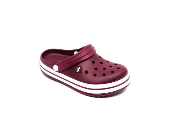 Akınal Bella 195 Bordo-Beyaz-Bordo Unisex Sabo Terlik - 2
