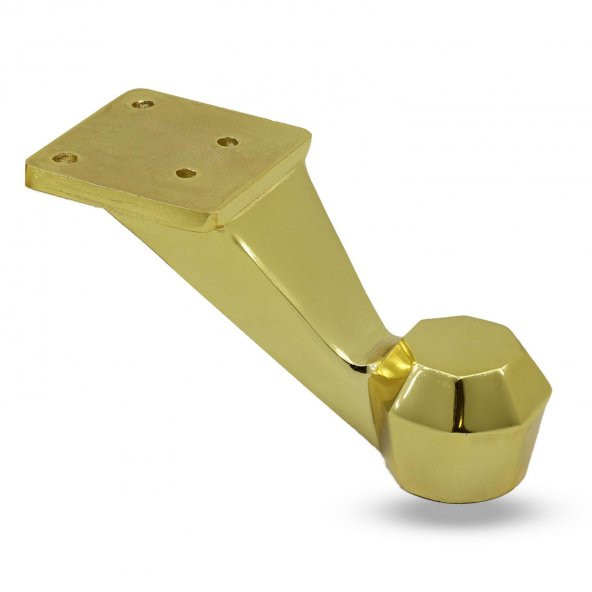 Mobilya Kanepe Koltuk Sehpa Ünite Ayağı 7 cm Gold Metal Baza Ayak